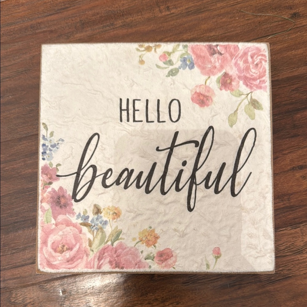 NWT Ashland Vintage Decor - Hello Beautiful